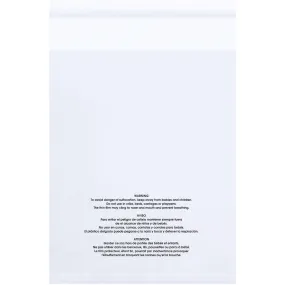 12 x 18" - 1.5 Mil Resealable Suffocation Warning Poly Bags