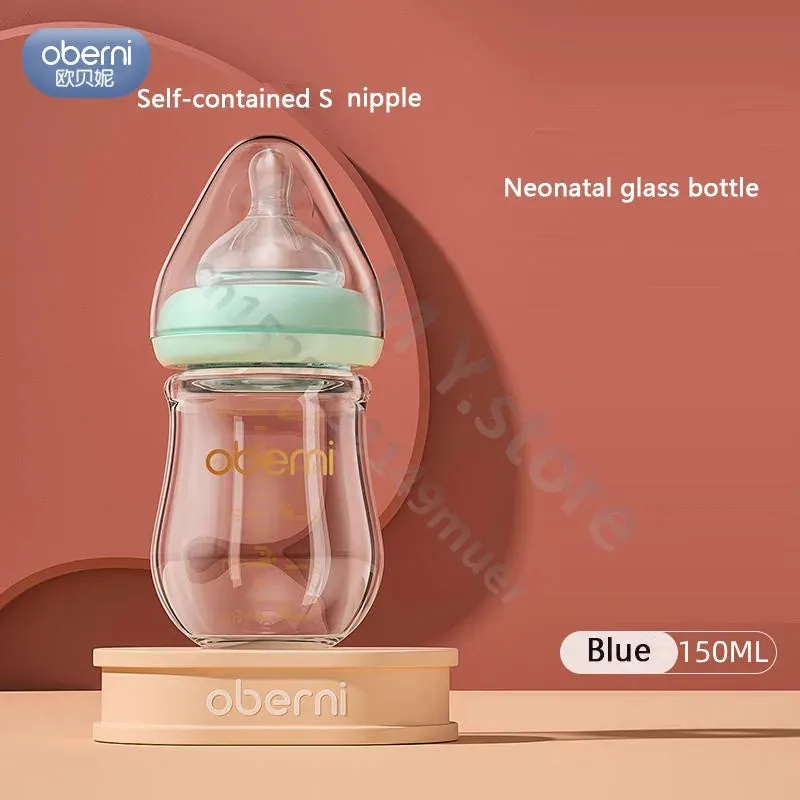 120ML150ML Anti-colic Bottle/Newborn Baby Glass Bottle/Anti-Choking Nursery Bottle/BPA Free/0-3 Months Baby Use