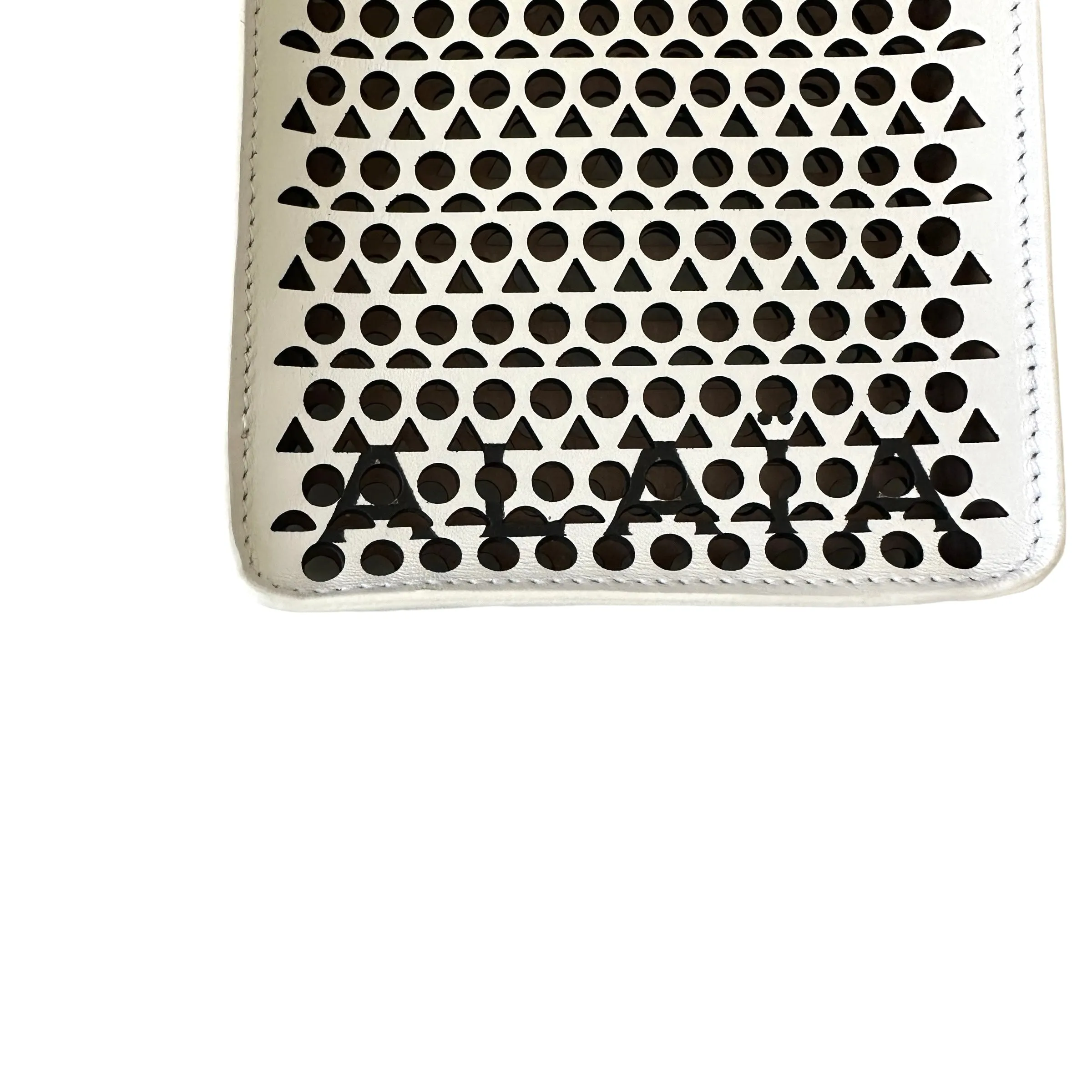 2022 White Perforated Mini Bag