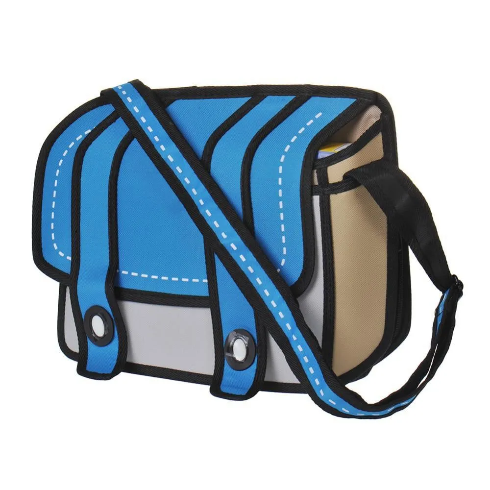 2D Cartoon Messenger Bag