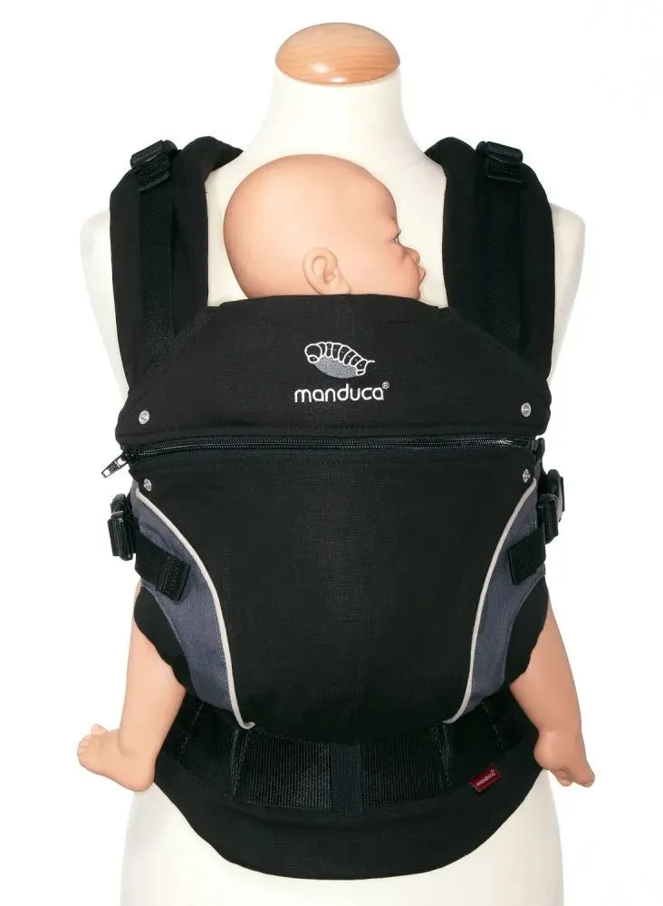 [3 Years Local Warranty]  Manduca First HempCotton Baby Carrier - Black