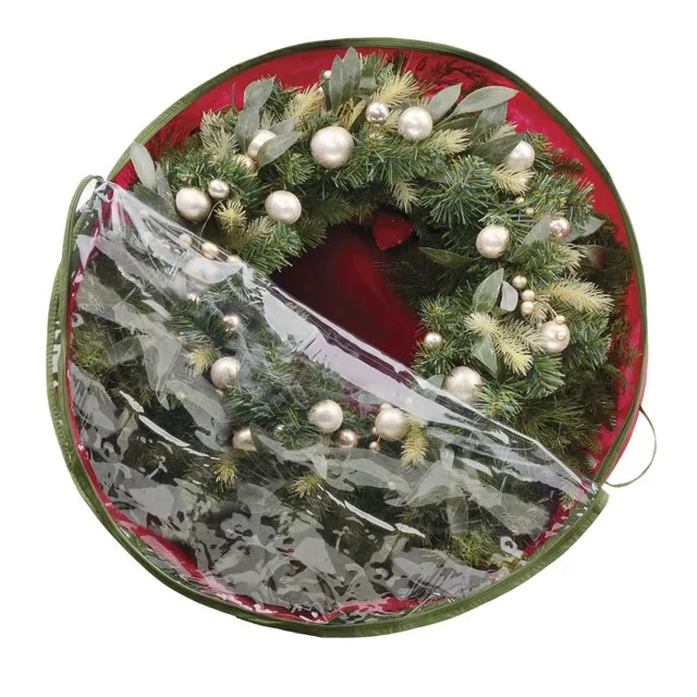 30 Inch Wreath Bag with Clear Top