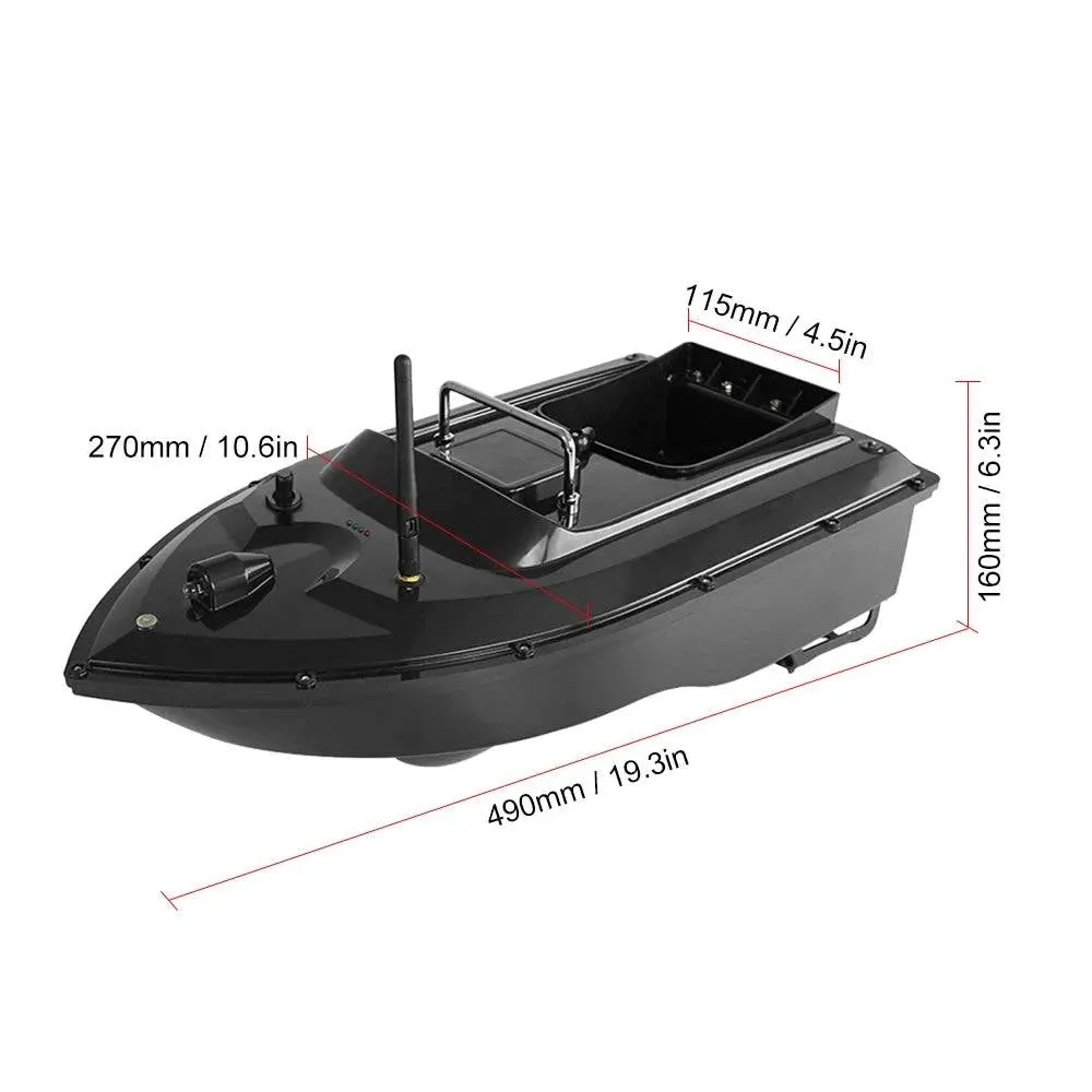 500M Wireless Remote Control Fishing Bait Boat Fishing Feeder Ship Fishing Equipment 1.5KG Load For Outdoor Fishing