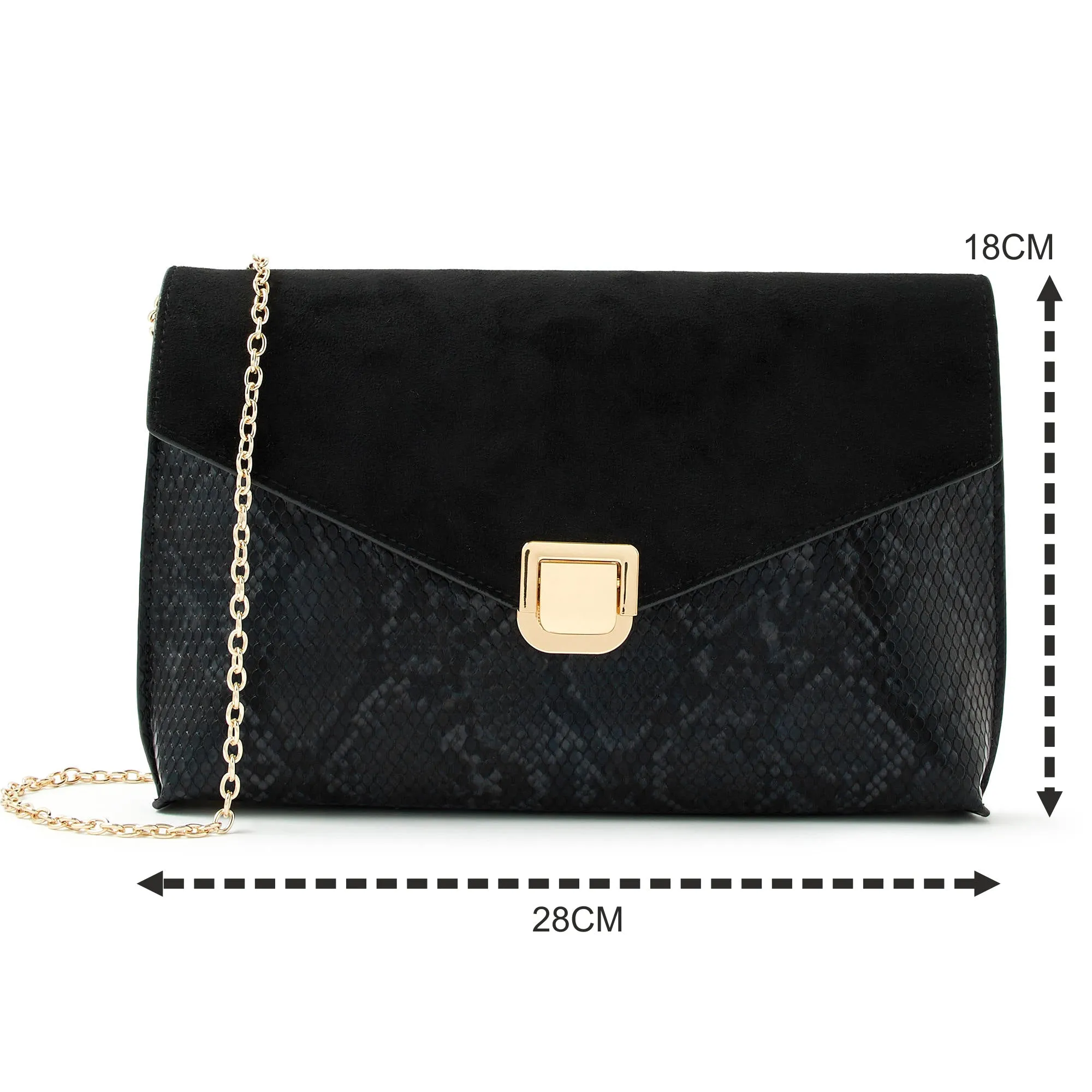 Accessorize London Fliplock clutch bag