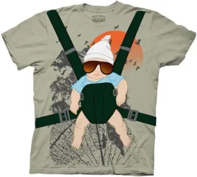 Alan Baby Bjorn With Graphic Human Tree Dark Khaki T-Shirt