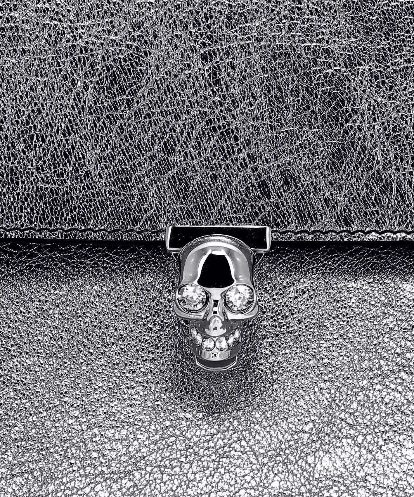 Alexander McQueen Skull Buckle Clutch Bag