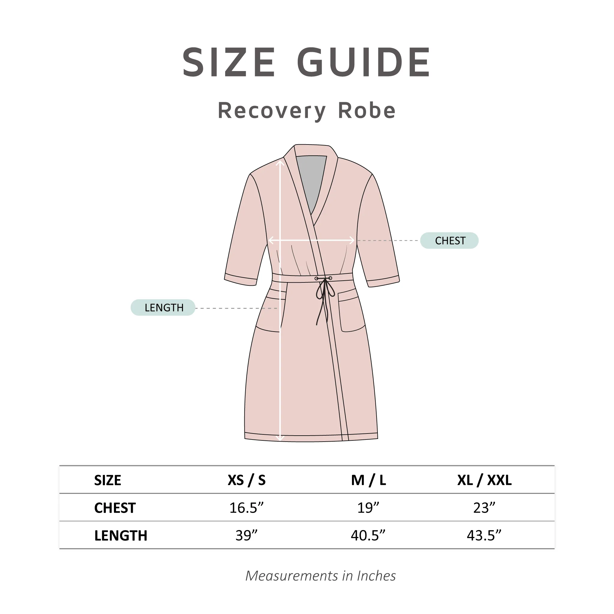 Amelia Recovery Robe & Matching Scrunchie Set