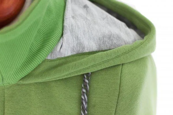 Angel Wings Babywearing Hoodie Green