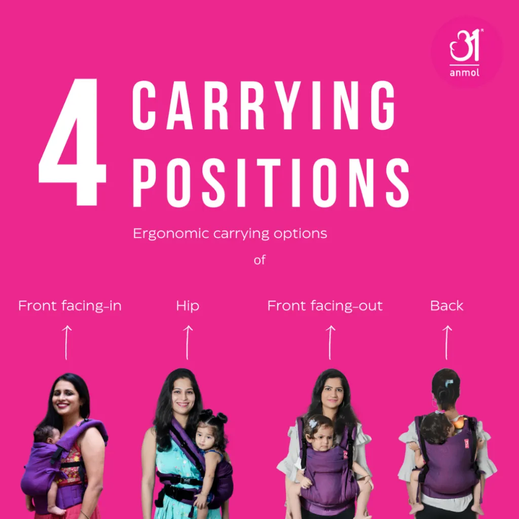 Anmol Baby Ergonomic Baby Carrier- Flexy