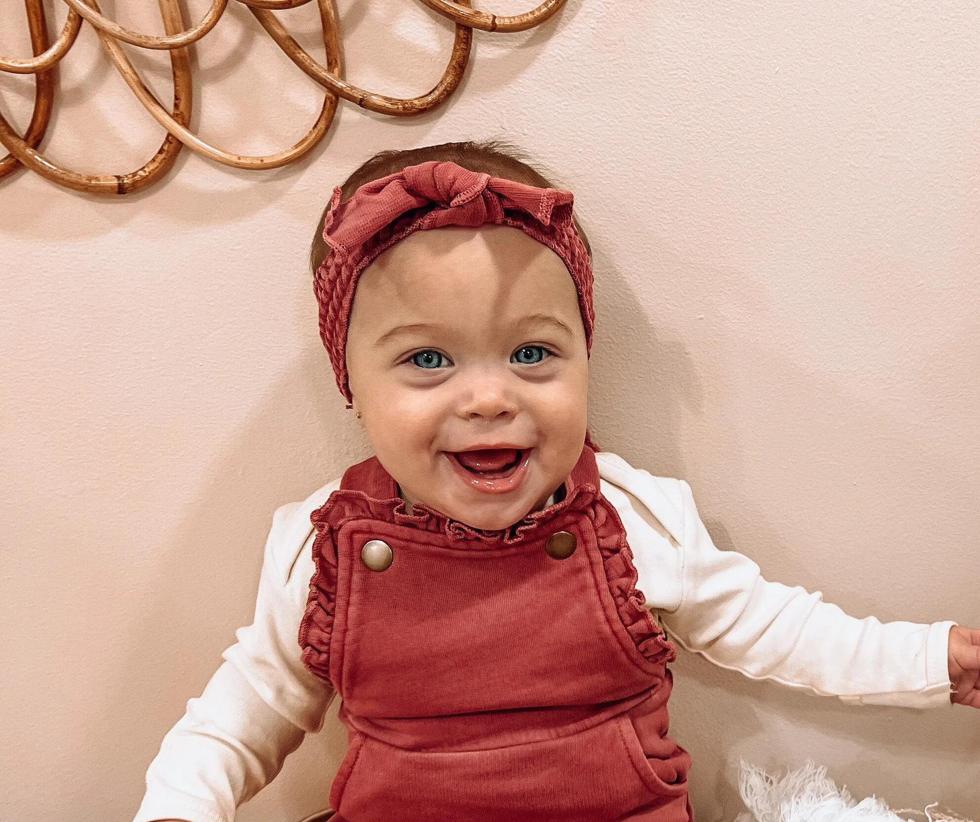 Appleberry French Terry Smocked Headband