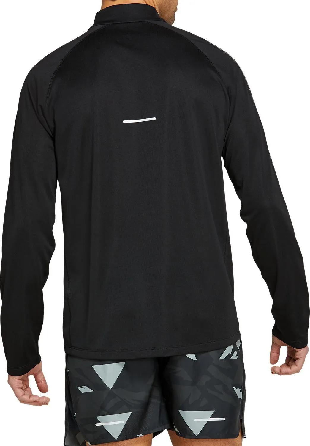 Asics Men&#x27;s Icon LS 1/2 Zip Performance Black/Carrier Grey | Buy Asics Men&#x27;s Icon LS 1/2 Zip Performance Black/Carrier Grey here | Outnorth