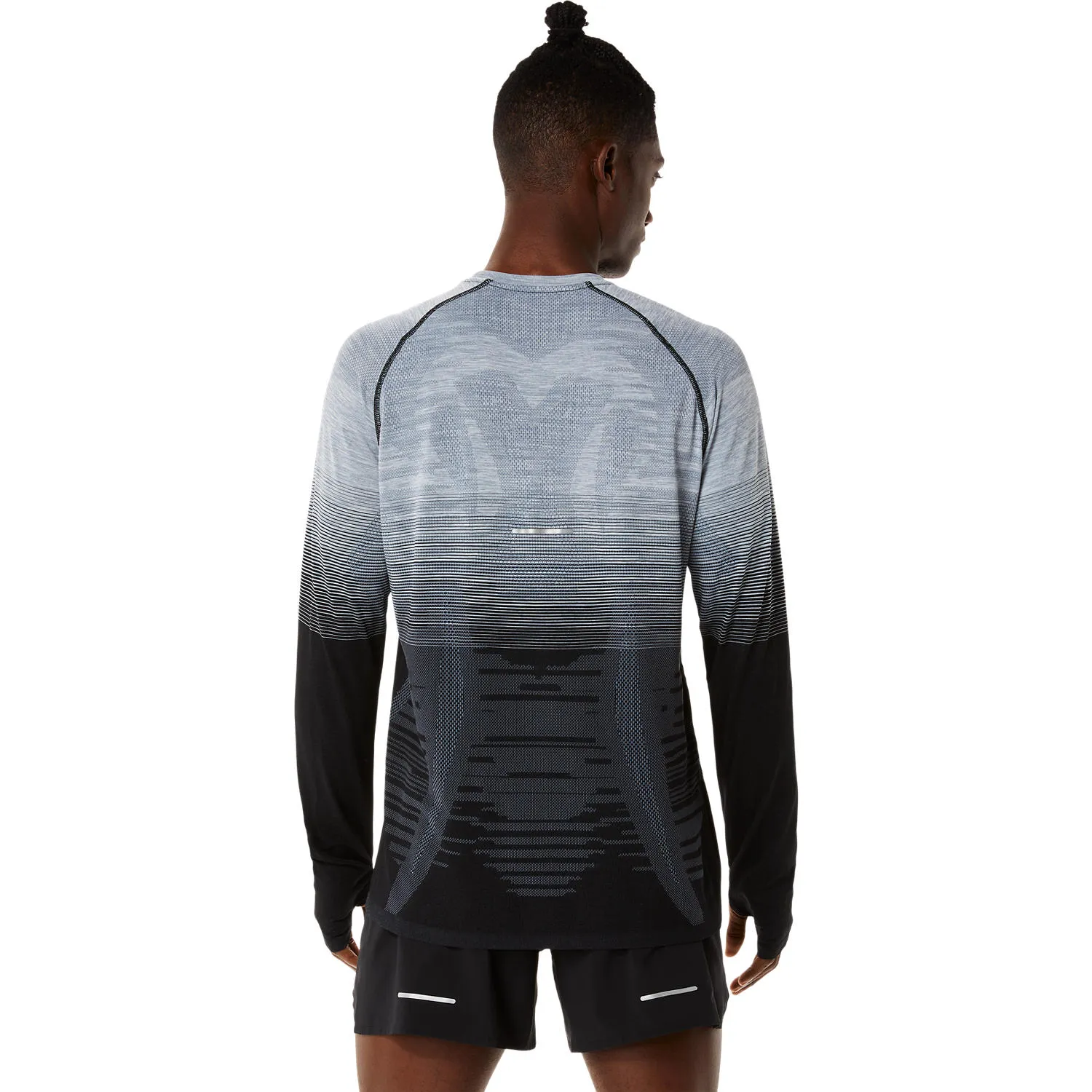 Asics Men&#x27;s Seamless LS Top Performance Black/Carrier Grey | Buy Asics Men&#x27;s Seamless LS Top Performance Black/Carrier Grey here | Outnorth