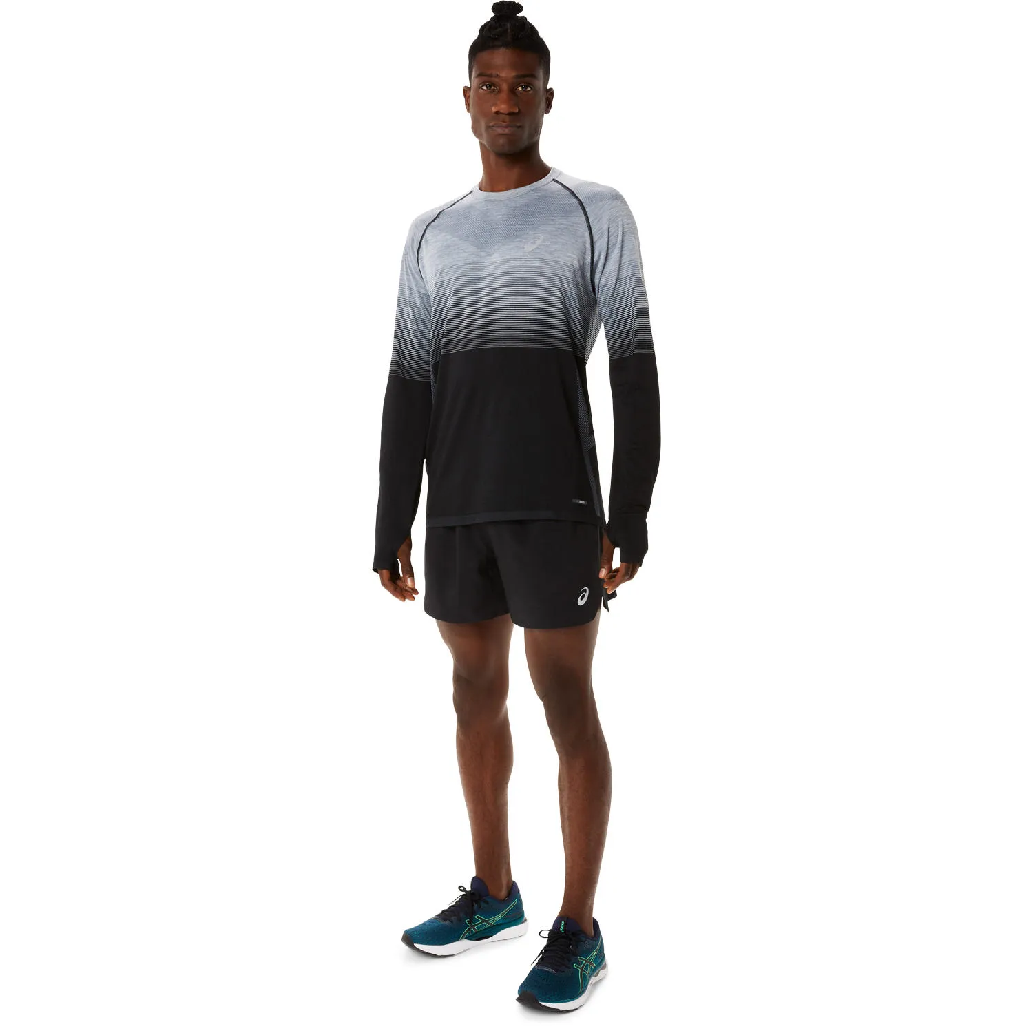 Asics Men&#x27;s Seamless LS Top Performance Black/Carrier Grey | Buy Asics Men&#x27;s Seamless LS Top Performance Black/Carrier Grey here | Outnorth