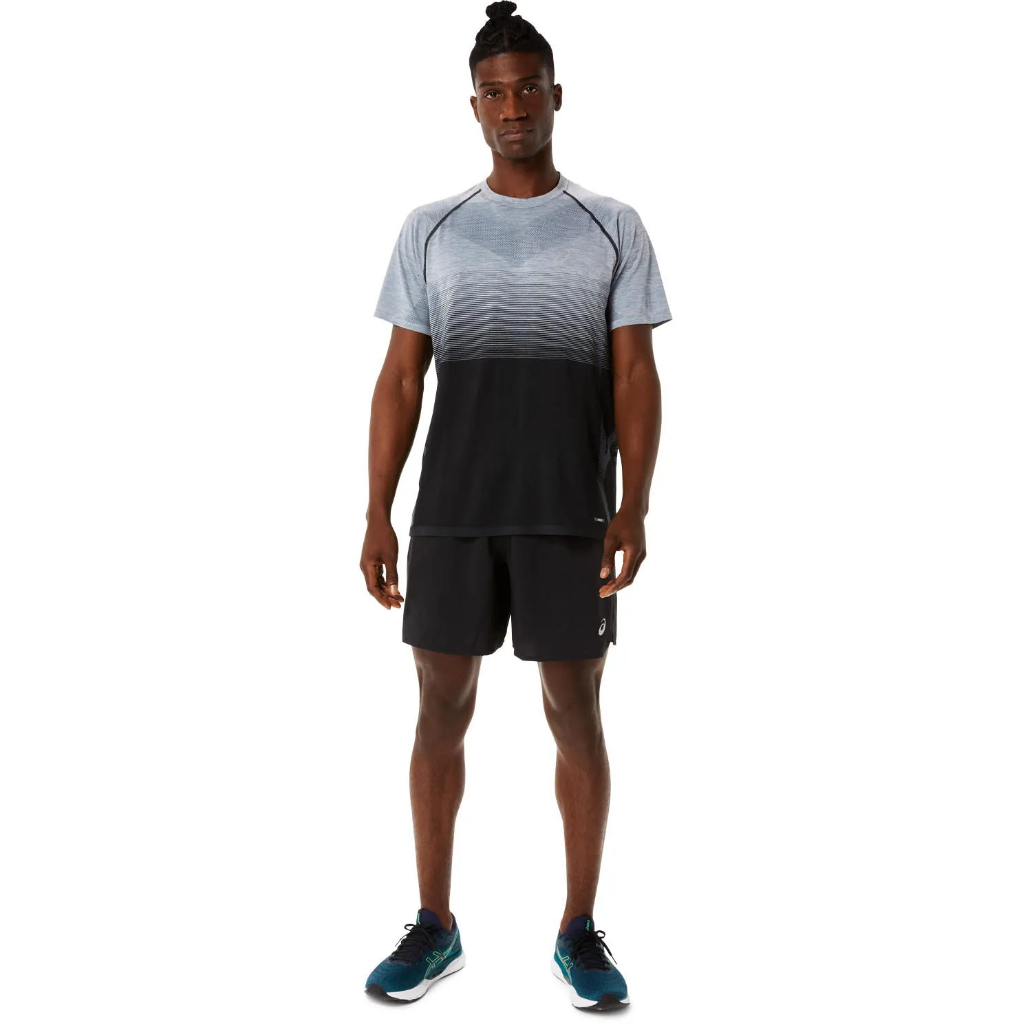 Asics Men&#x27;s Seamless SS Top Performance Black/Carrier Grey | Buy Asics Men&#x27;s Seamless SS Top Performance Black/Carrier Grey here | Outnorth