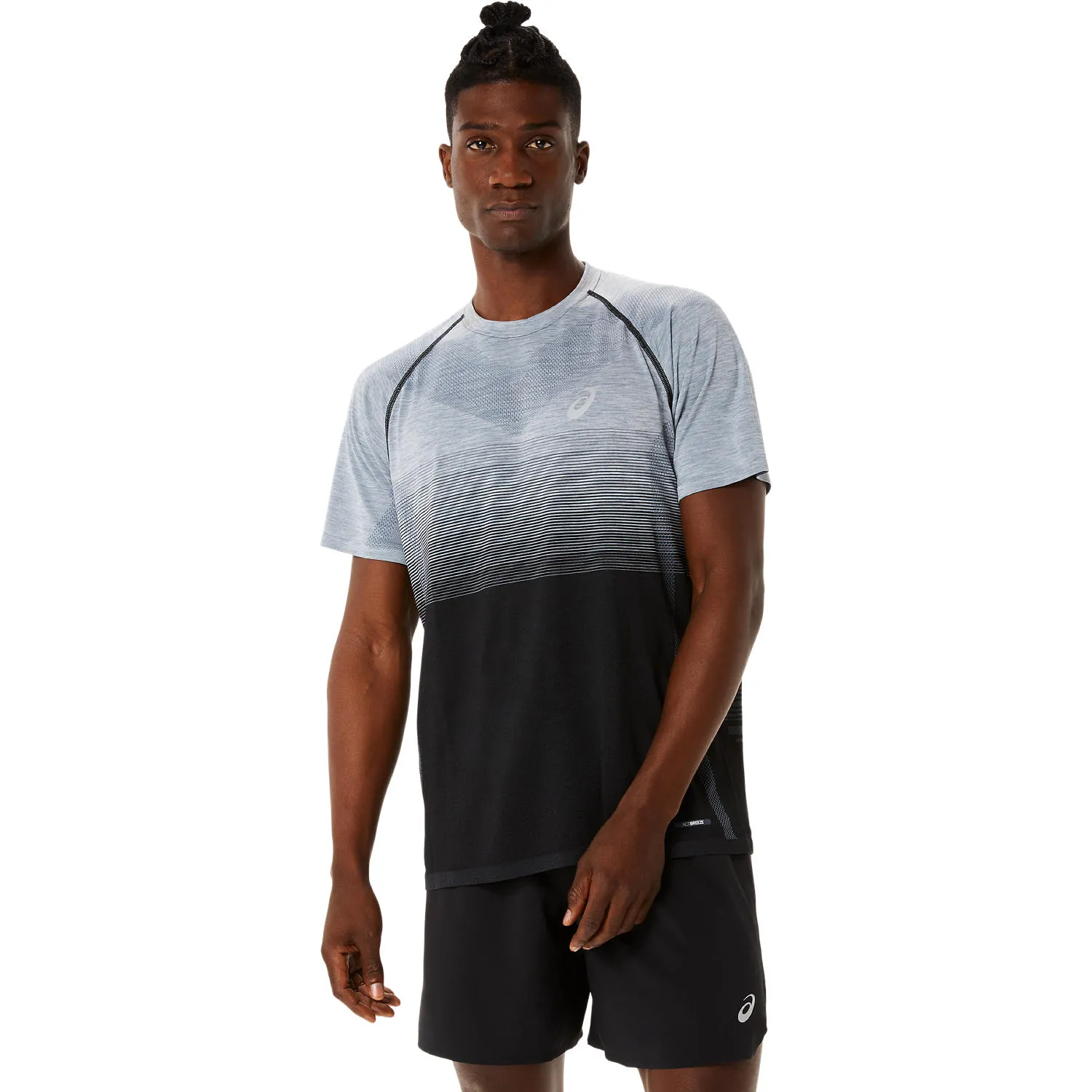 Asics Men&#x27;s Seamless SS Top Performance Black/Carrier Grey | Buy Asics Men&#x27;s Seamless SS Top Performance Black/Carrier Grey here | Outnorth