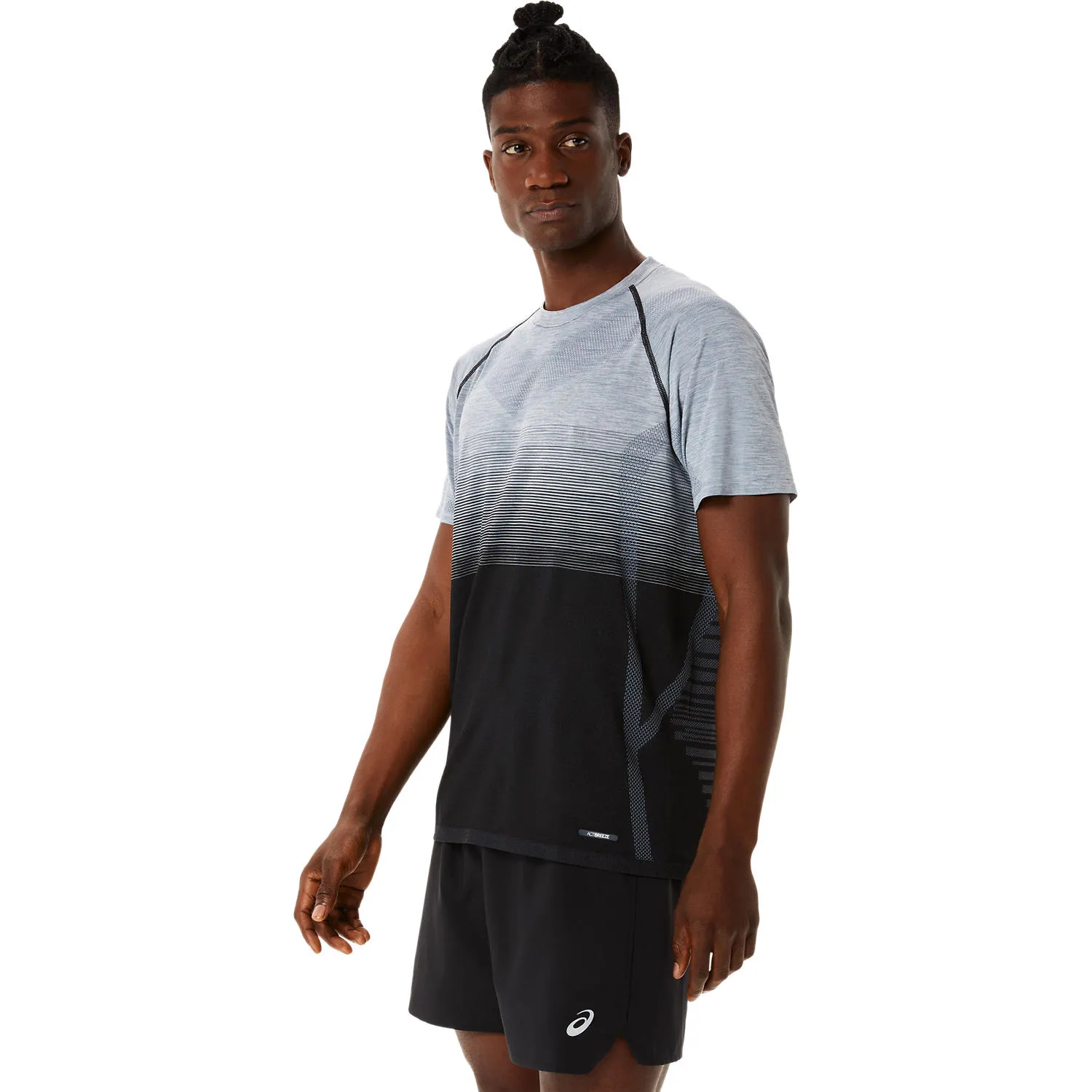 Asics Men&#x27;s Seamless SS Top Performance Black/Carrier Grey | Buy Asics Men&#x27;s Seamless SS Top Performance Black/Carrier Grey here | Outnorth