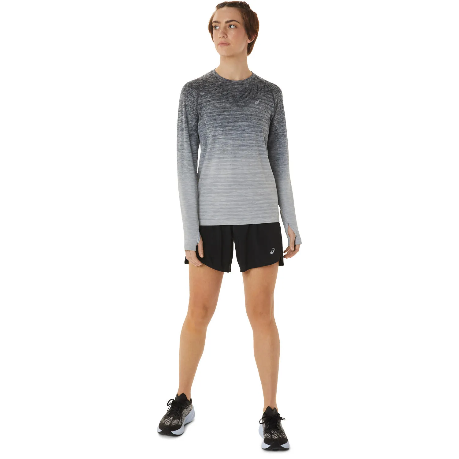 Asics Women&#x27;s Seamless LS Top Carrier Grey/Glacier Grey | Buy Asics Women&#x27;s Seamless LS Top Carrier Grey/Glacier Grey here | Outnorth