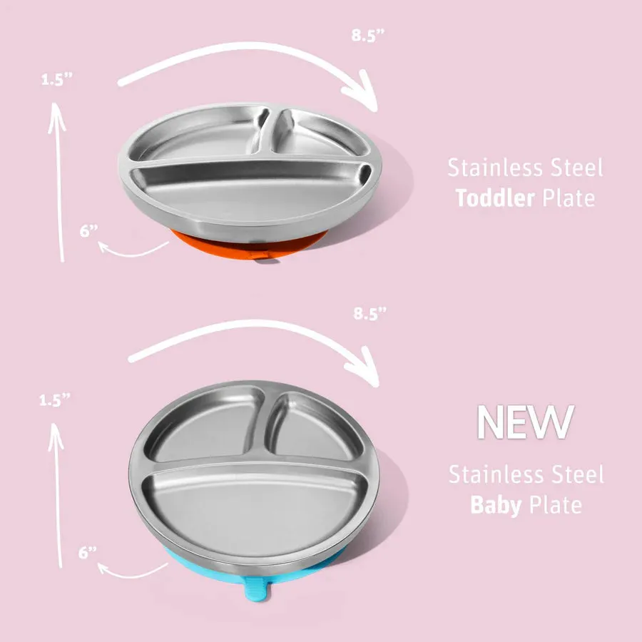 Avanchy Stainless Steel Suction Baby Plate