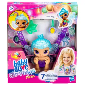 Baby Alive Glo Pixies Minis Carry 'N Care Necklace Lilac Pearl