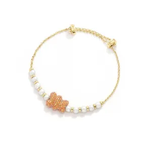 BABY JUICE Yummy Bear Adjustable Bracelet with Pearls