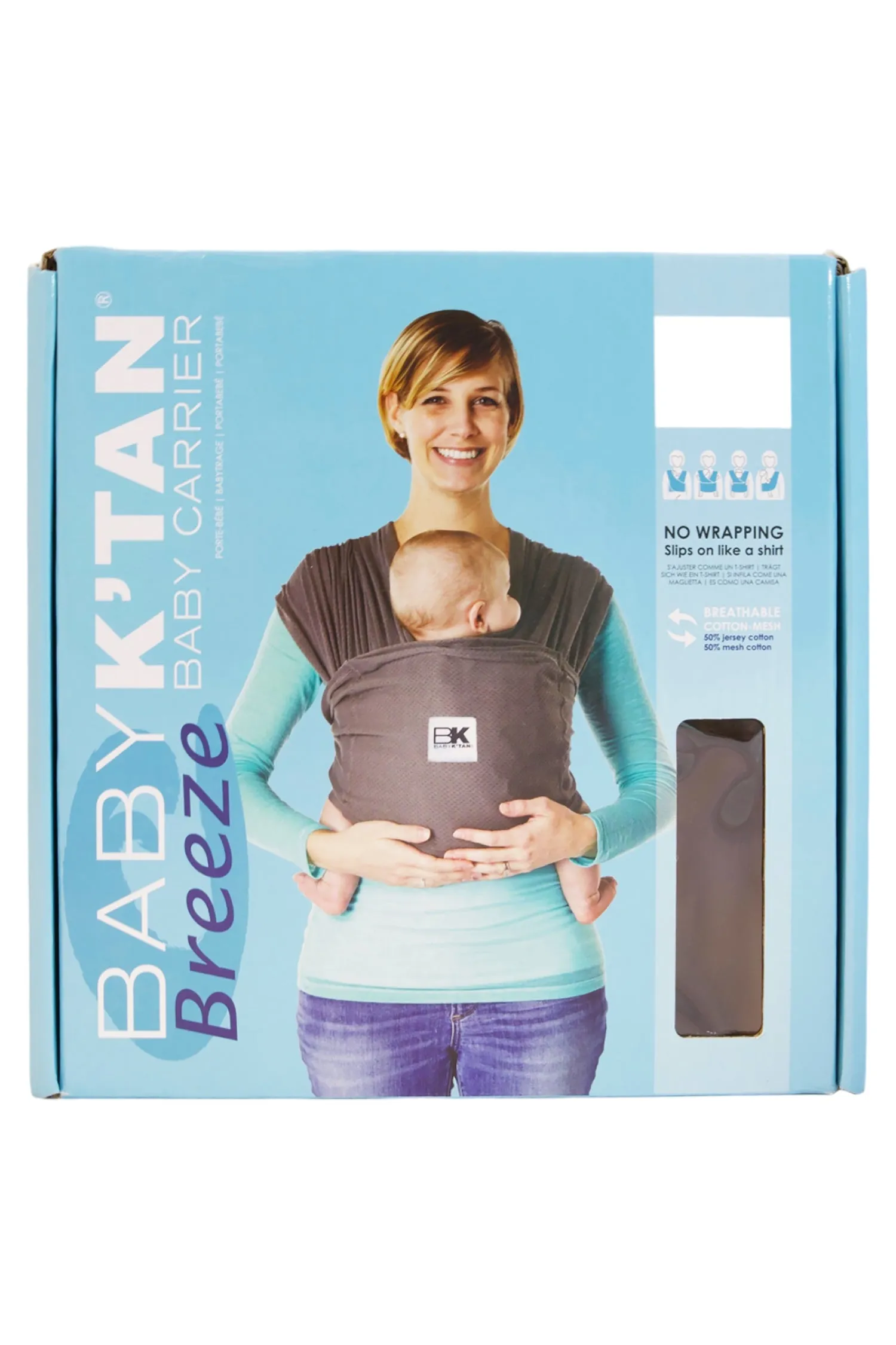 Baby K'tan Breeze Baby Carrier - Charcoal - L