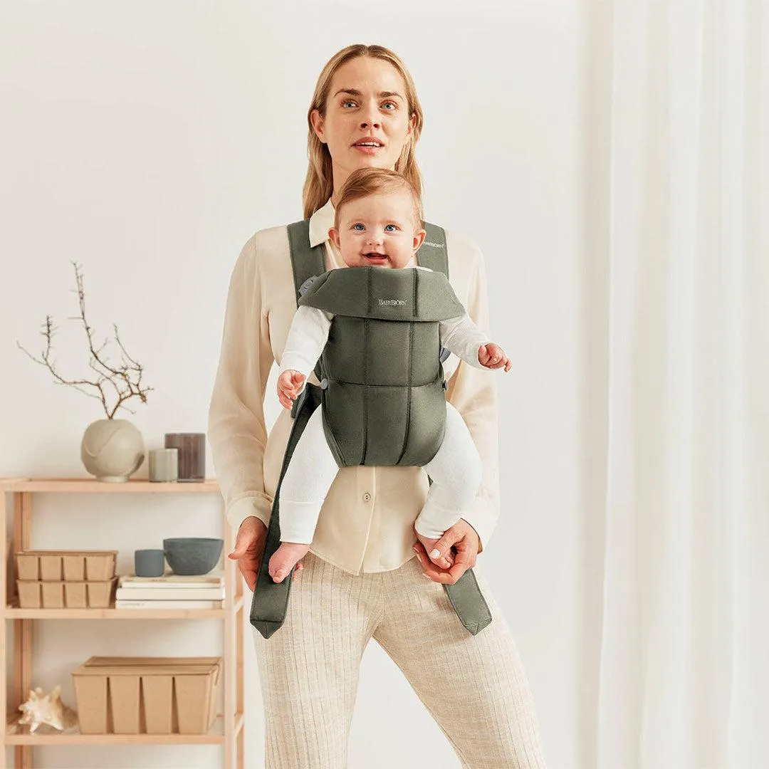 BabyBjorn Mini Woven Baby Carrier - Dark Green