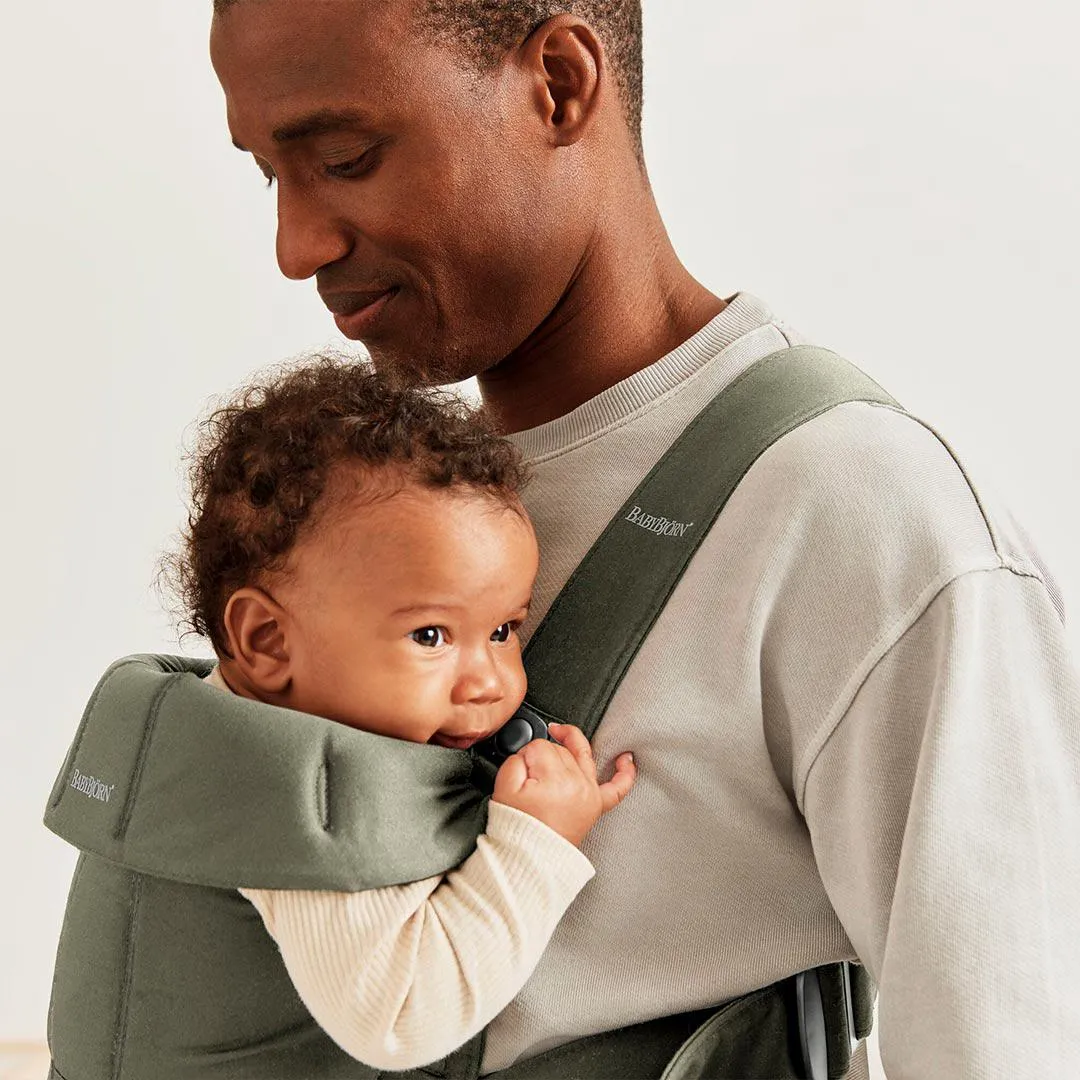 BabyBjorn Mini Woven Baby Carrier - Dark Green