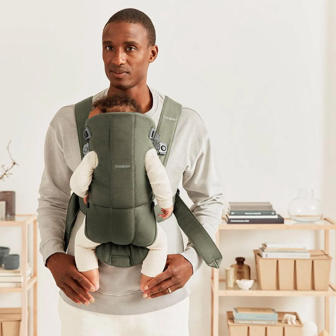 BabyBjorn Mini Woven Baby Carrier - Dark Green