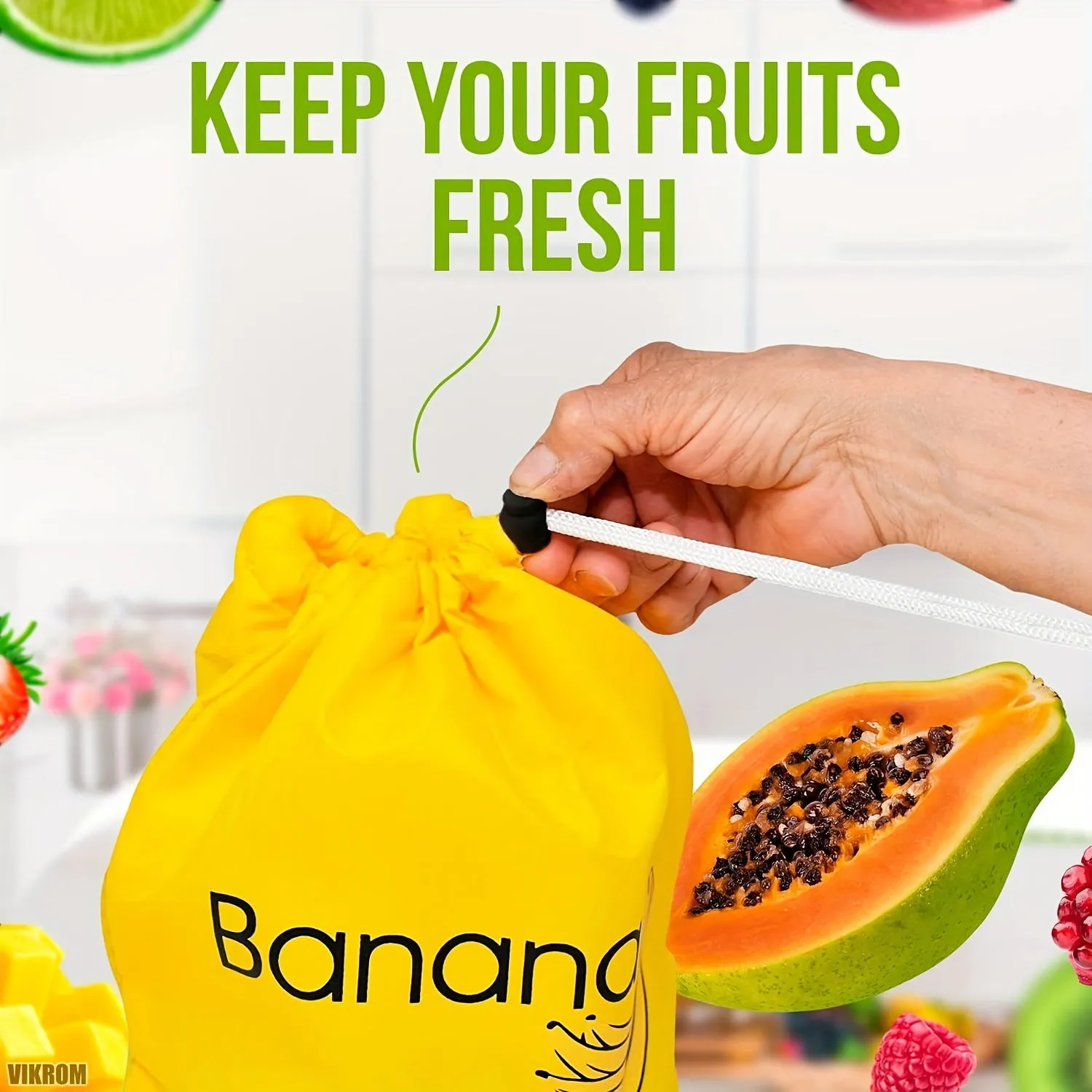 Banana Veggie Storage Bag Freshness and Style Combined