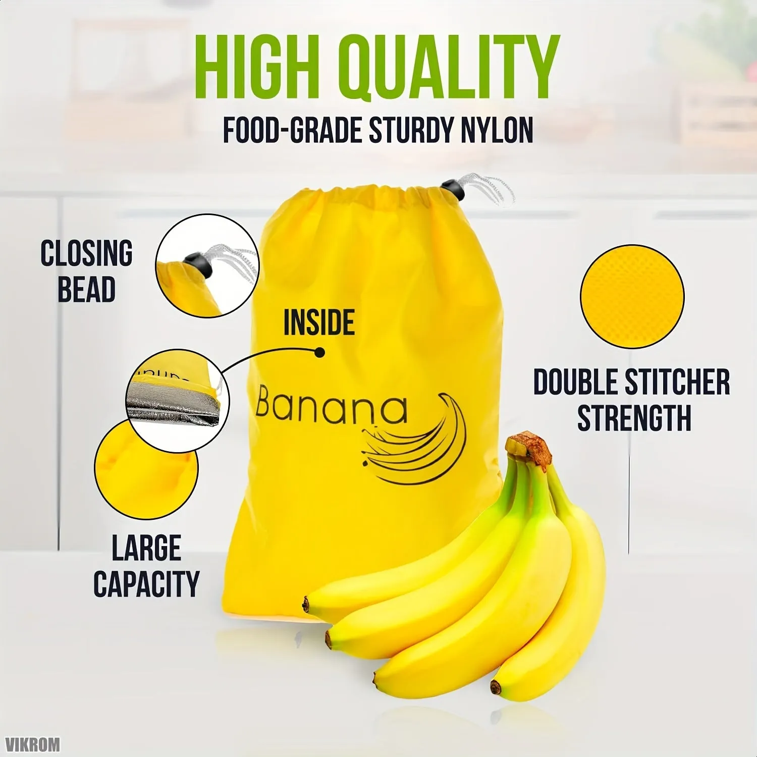 Banana Veggie Storage Bag Freshness and Style Combined