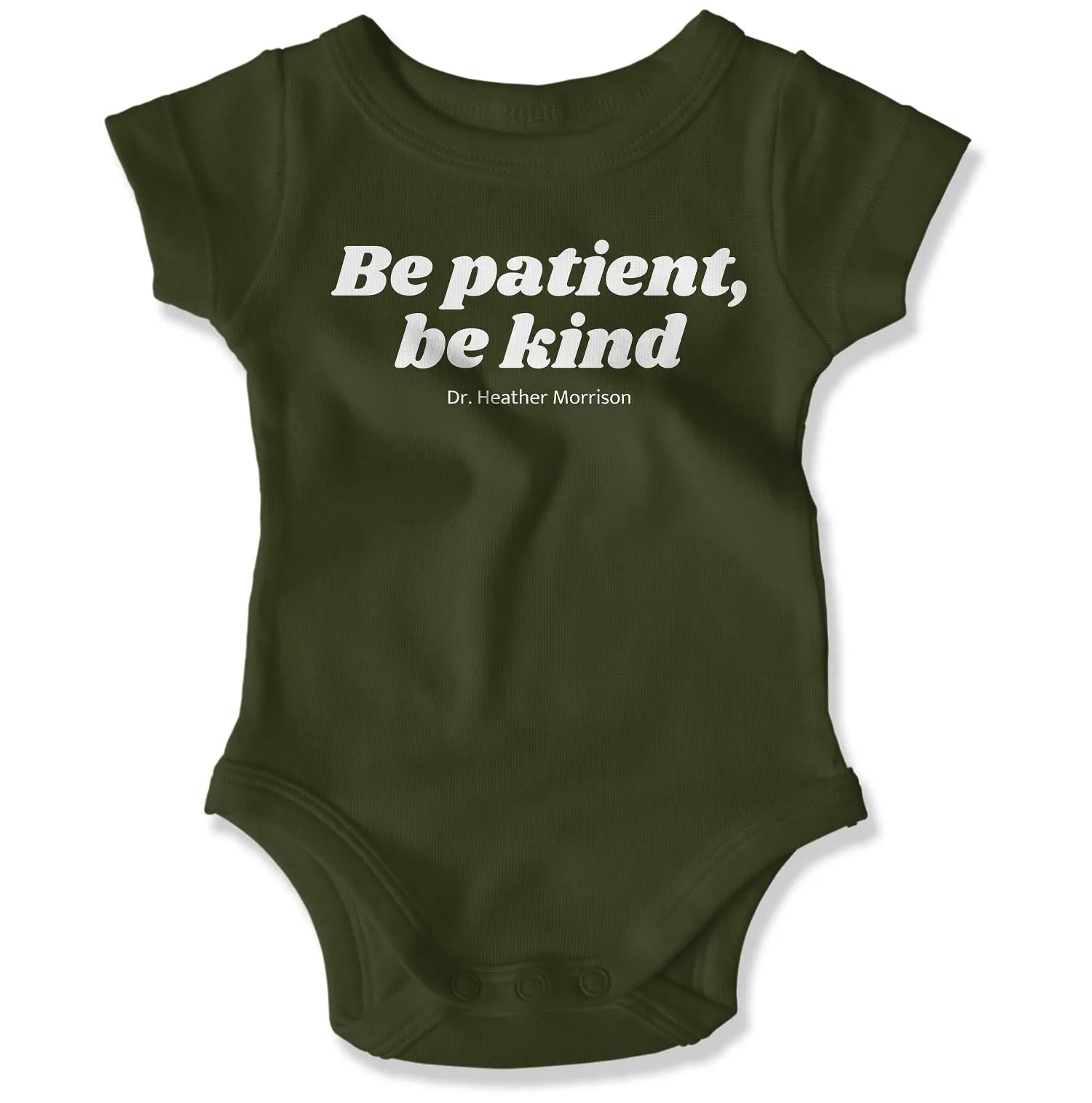 Be Patient, Be Kind Baby Onesie