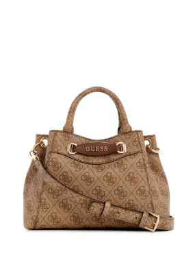 Beige Brown Emera Mini Satchel Bag