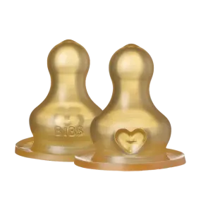 Bibs Bottle Nipple Latex 2 pack