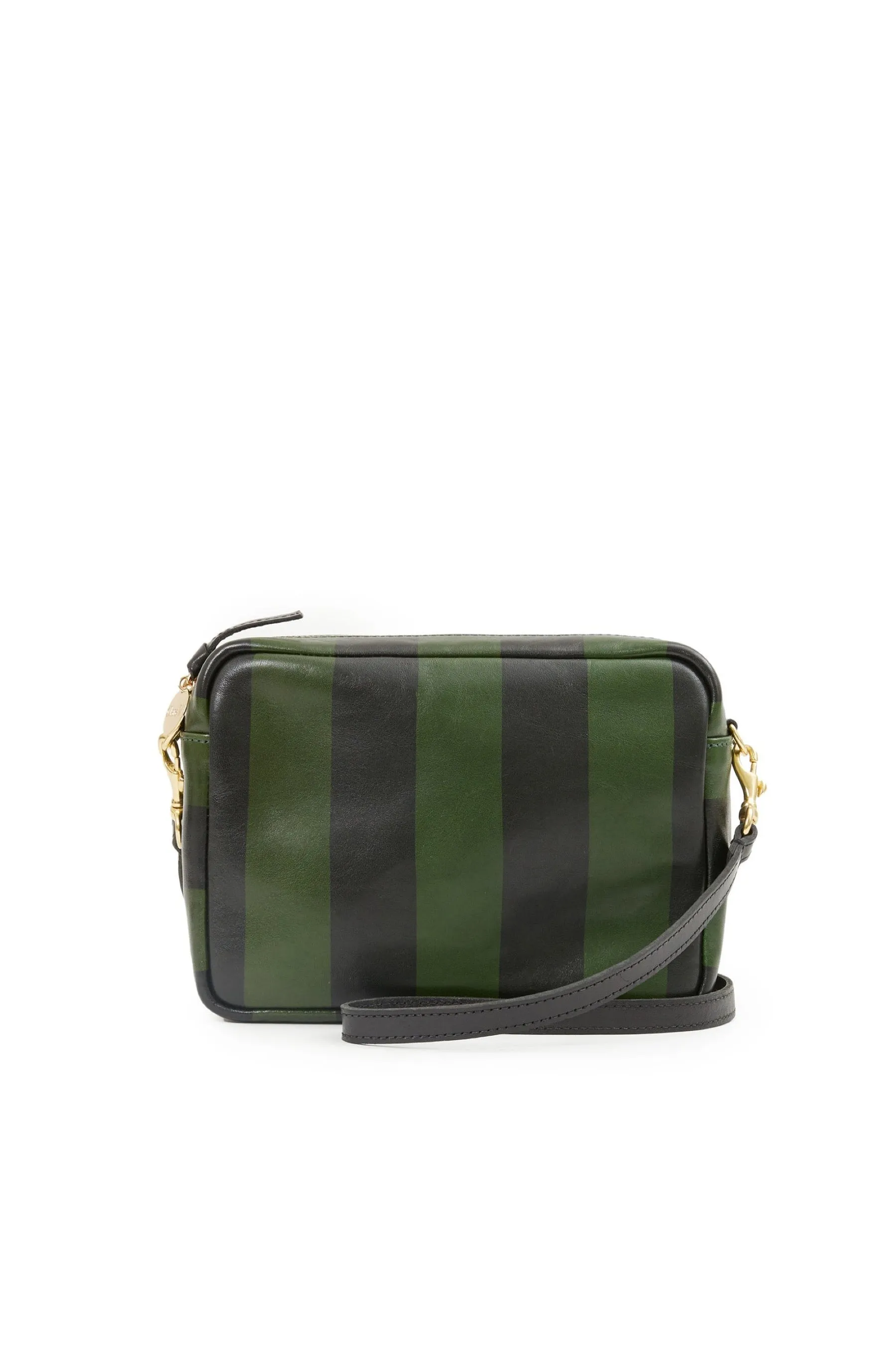 Black   Fern Striped Midi Sac