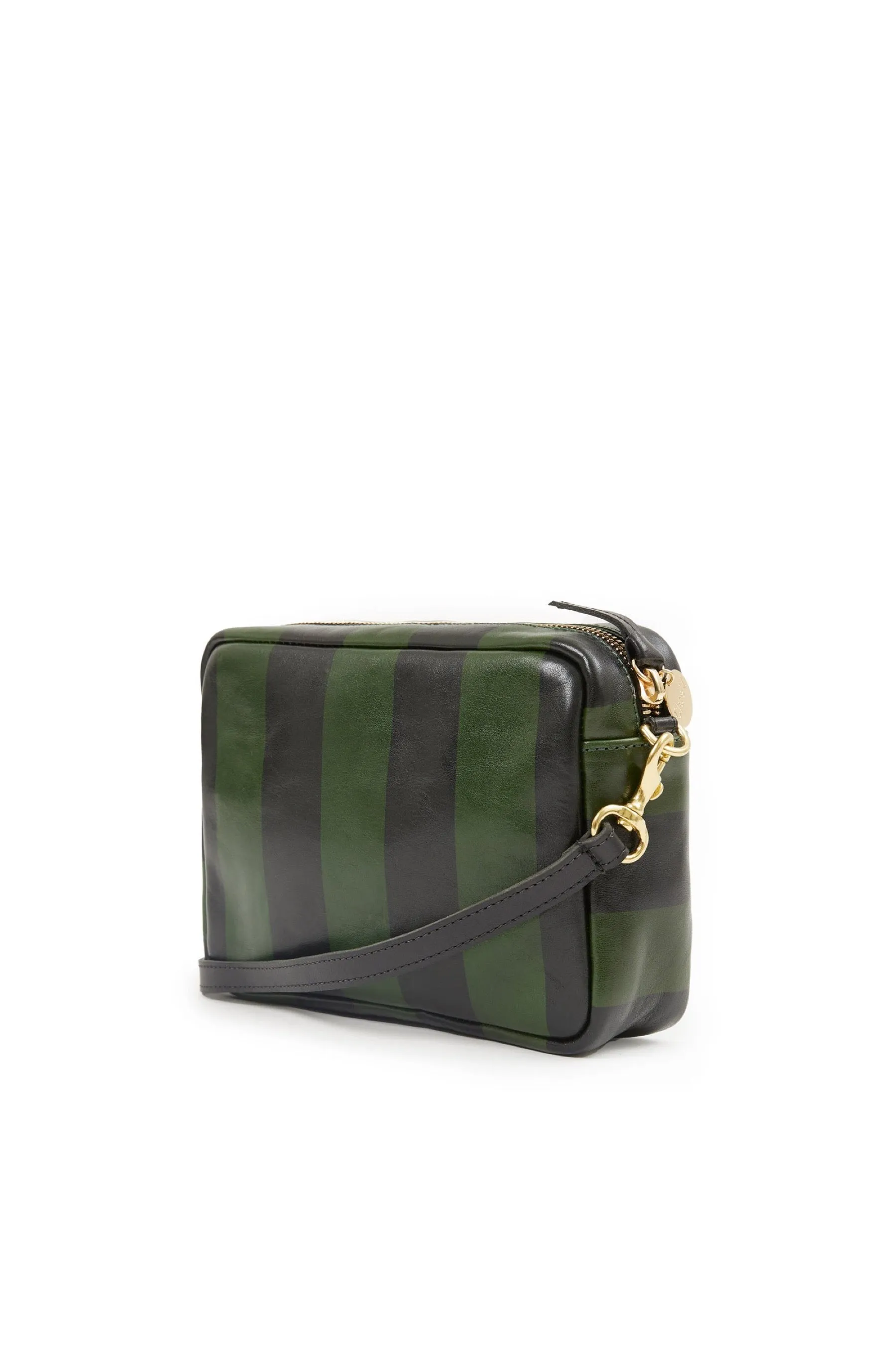 Black   Fern Striped Midi Sac