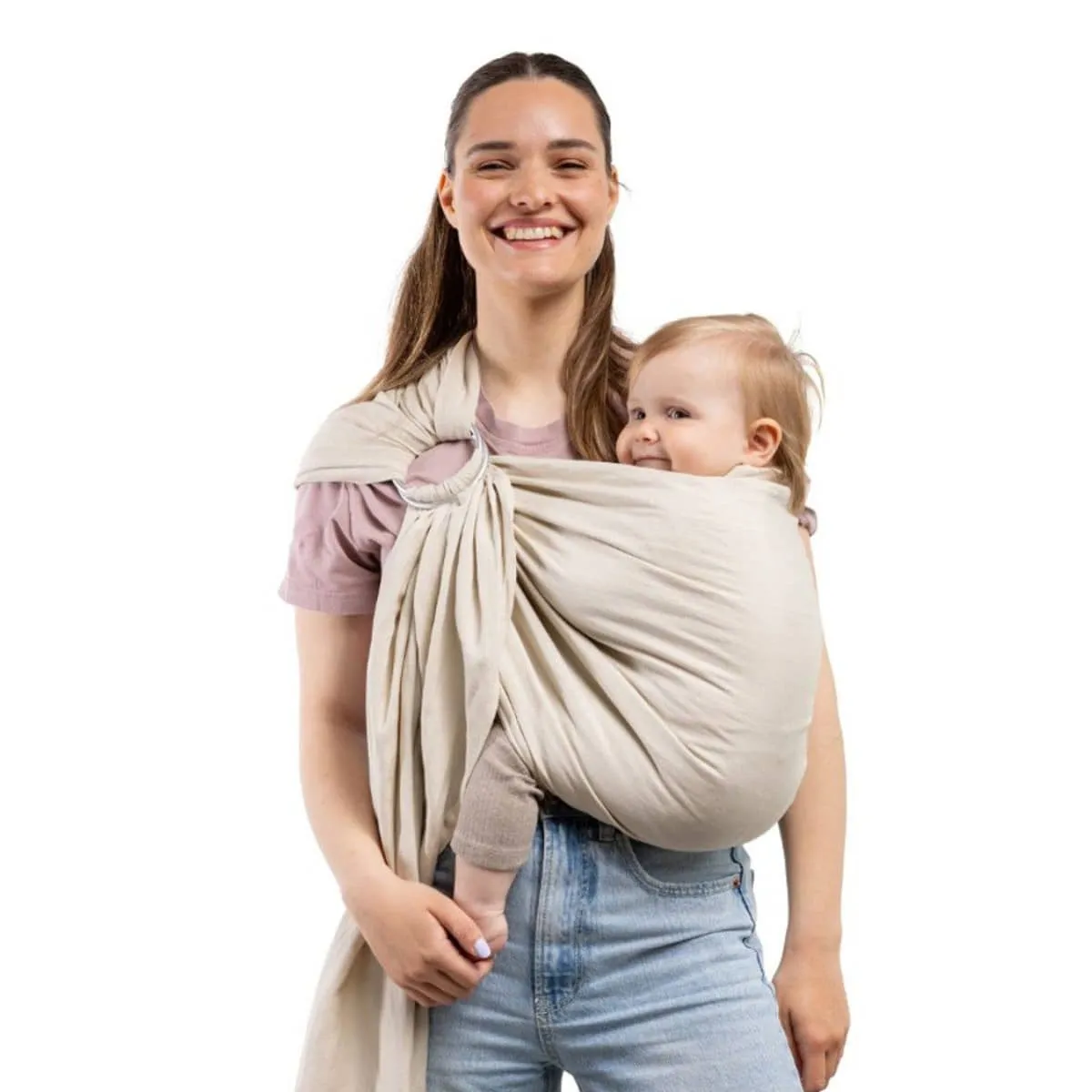 Boba Linen Ring Sling - Pampas