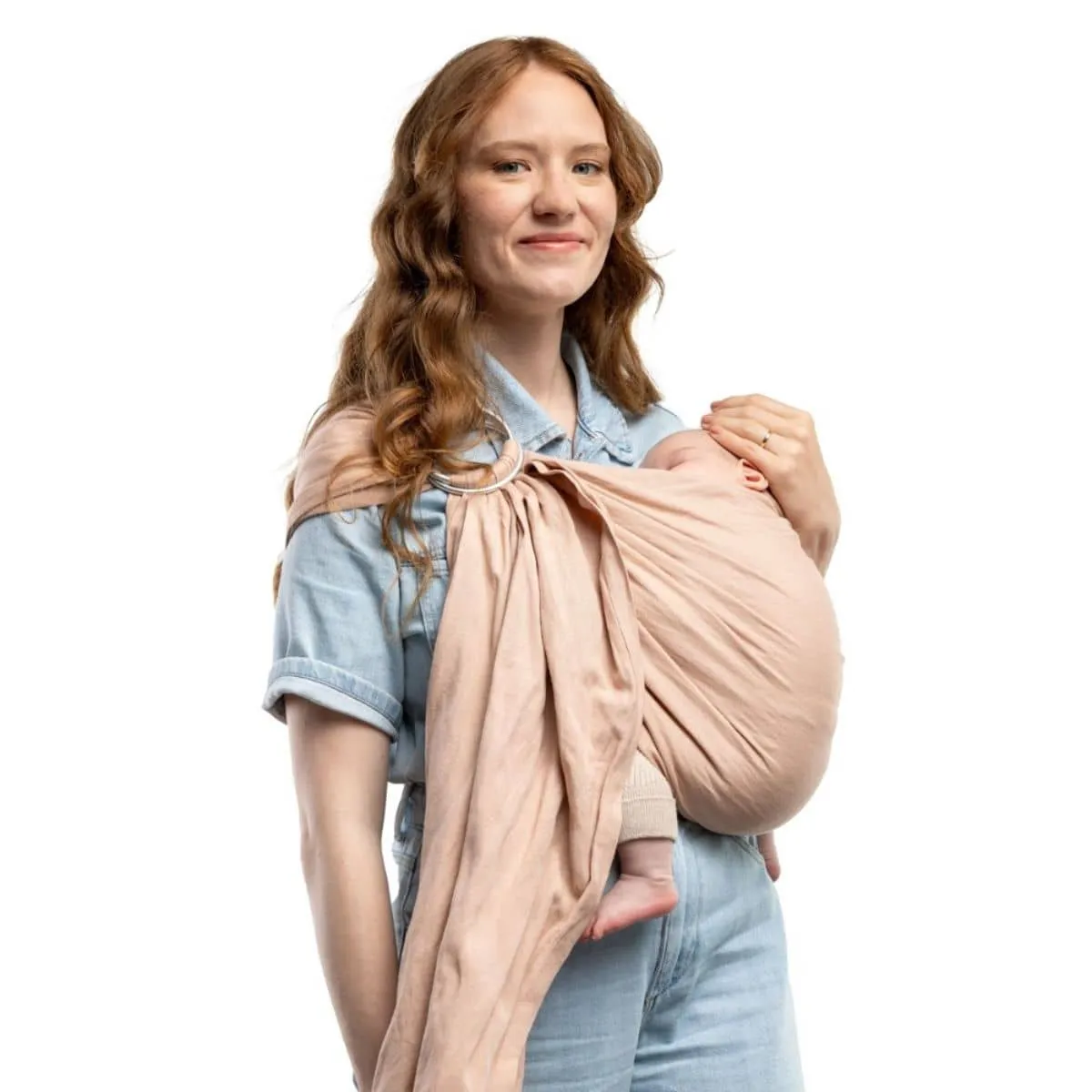 Boba Linen Ring Sling - Peony