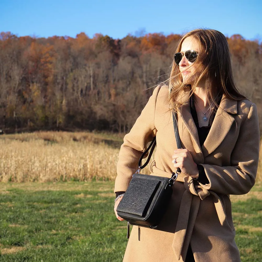 BOHO Mini Crossbody, Washable USA Cowhide