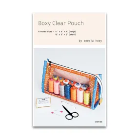 Boxy Clear Pouch - Sewing Pattern - Aneela Hoey - Paper Pattern