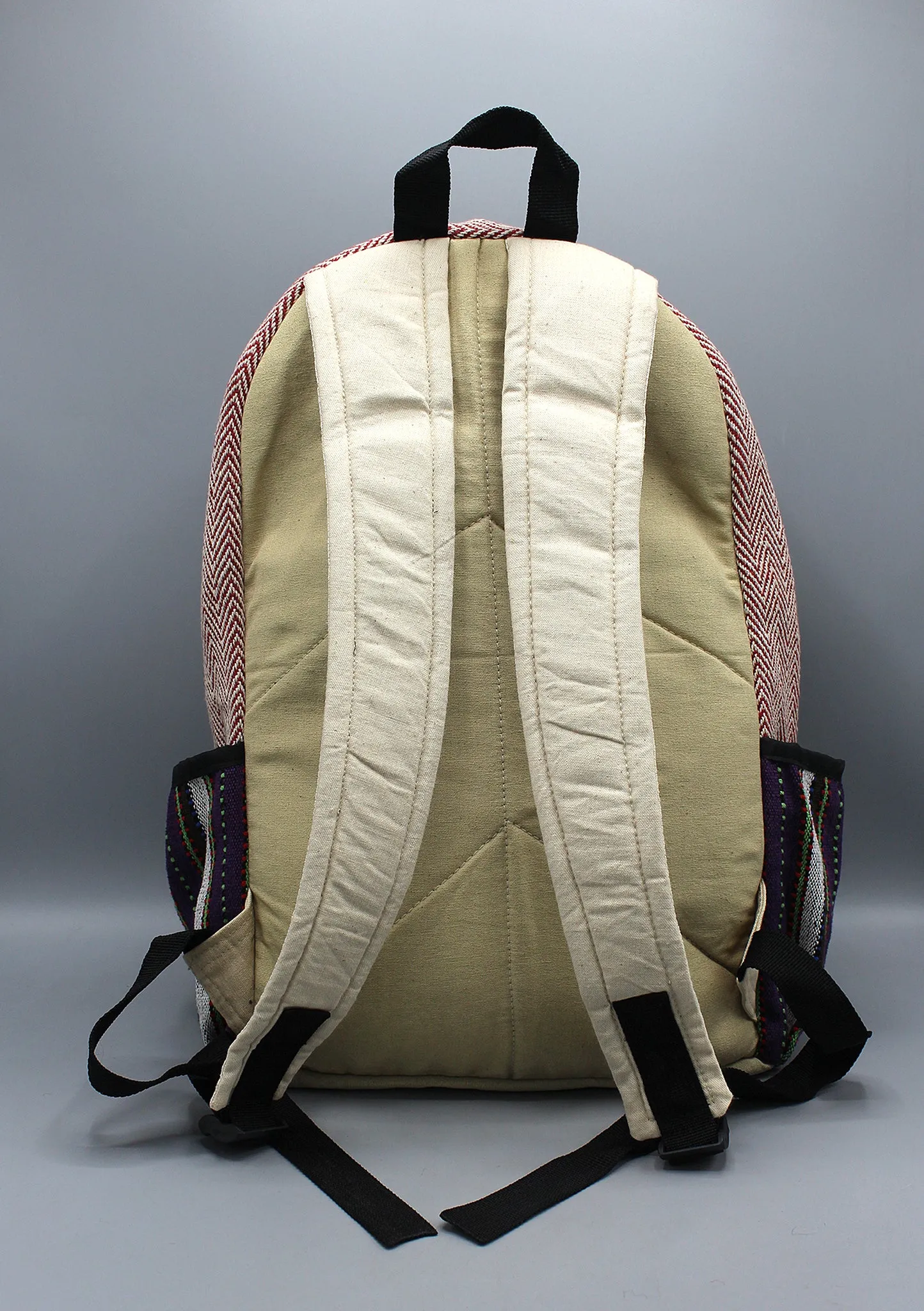 Buddha Printed Natural Hemp Backpack