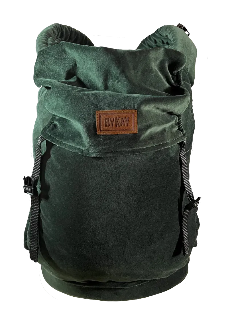 ByKay Draagzak Click Carrier Classic Velvet Bottle Green*