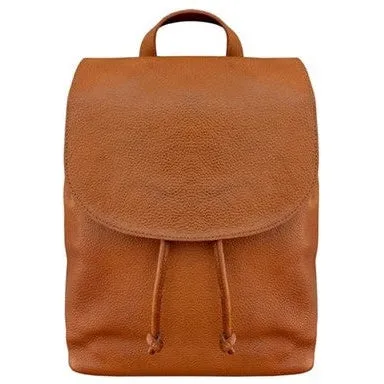 Challenger Tan Full Grain Pebbled Leather Backpack