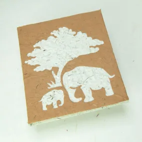 Classic Elephant POOPOOPAPER - Mom & Baby - Bark - Eco-friendly Journal