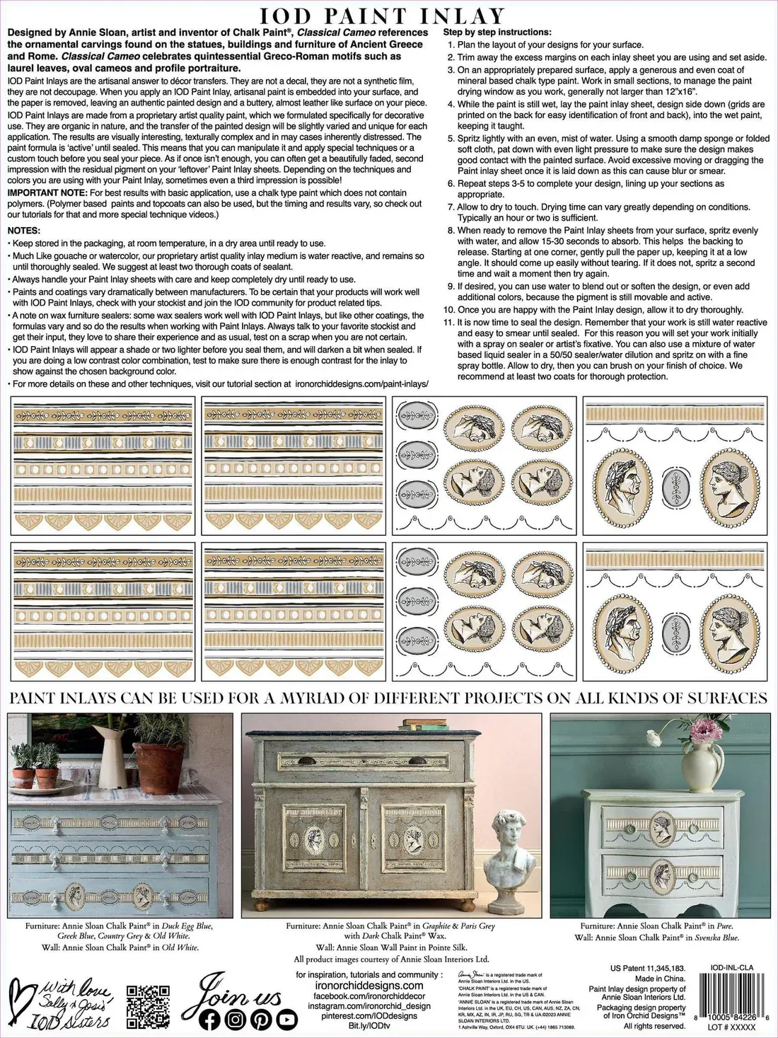 Classical Cameo IOD Paint Inlay 12x16 Pad™