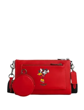 Coach Disney X Coach Holden Crossbody With Ice Skate Mickey Mouse