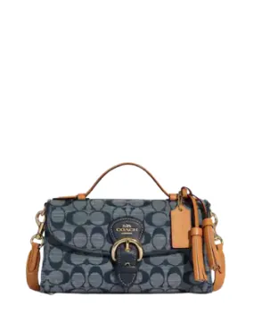 Coach Kleo Top Handle In Signature Chambray