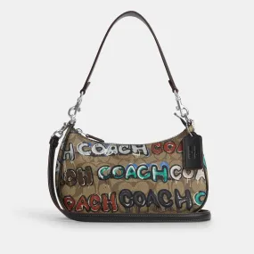 Coach Outlet Coach X Mint   Serf Teri Shoulder Bag In Signature Canvas