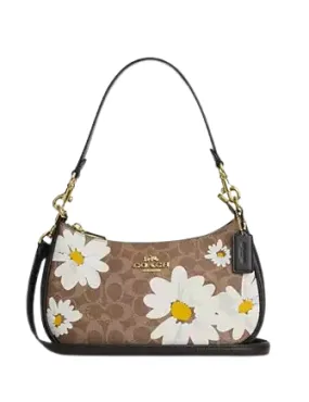 Coach Teri Shoulder Bag In Signature Canvas With Floral Print