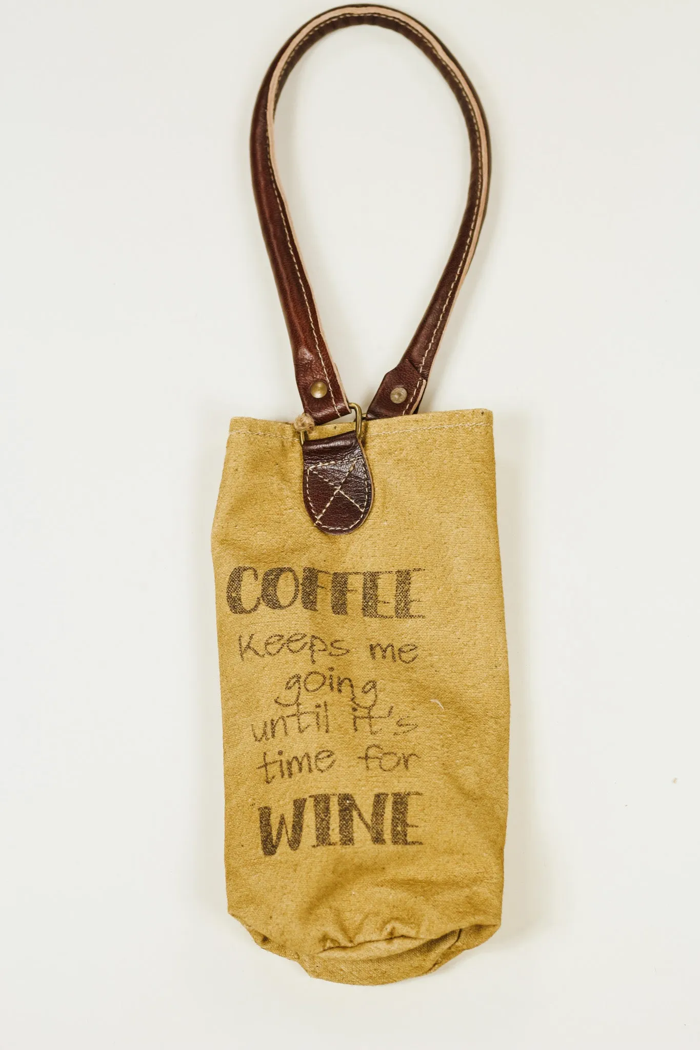 Coffee Keeps Me Going Wine Bag