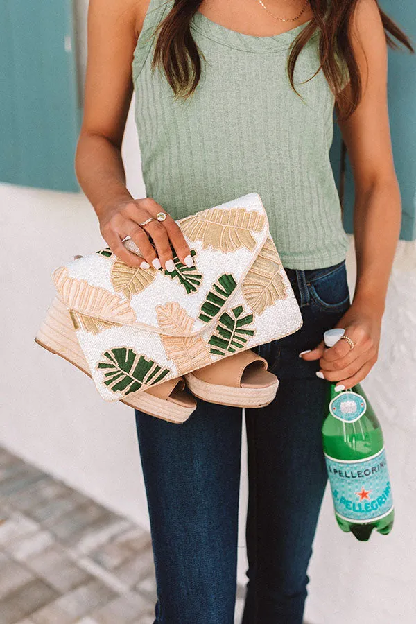 Cosmos In Cozumel Beaded Clutch